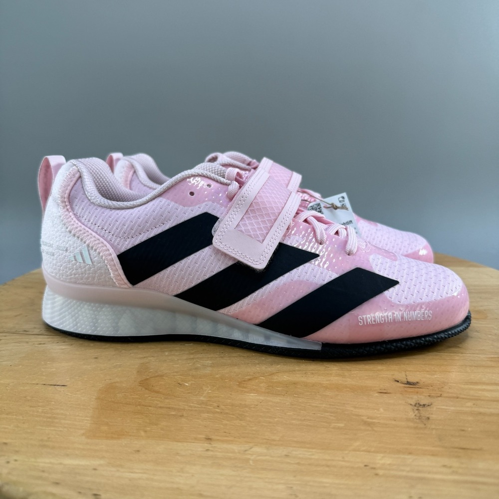 Adidas Adipower 3 Womens Size 8.5 Shoes Pink Black Weightlifting Training NEW